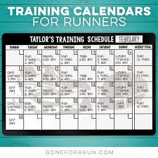 Training Calendar For Runners Personalized Wall Art Training Schedule Metal Wall Art Panels