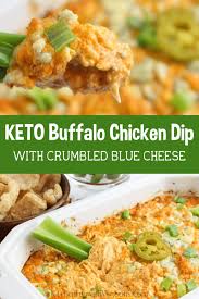 Keto Easy Buffalo Chicken Dip Recipe With Blue Cheese In 2020 Buffalo Chicken Dip Blue Cheese Recipes Easy Buffalo Chicken