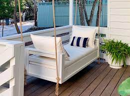 All these diy wooden set plans are free, easy to execute, and an assured great addition to your private outdoor space. How To Hang An Outdoor Daybed On Video Young House Love