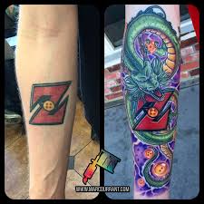 The biggest gallery of dragon ball z tattoos and sleeves, with a great character selection from goku to shenron and even the dragon balls themselves. Dragon Ball Z Tattoo Arm Arm Tattoo Sites