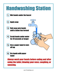 Printable Handwashing Station Sign Sign