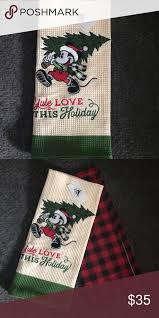 Disney Parks Christmas Mickey Mouse Towels In 2020 Christmas Hand Towels Disney Parks Merchandise Minnie Mouse Christmas