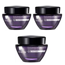 AVON ANEW PLATINUM Lifting Night Face Cream with Protinol 3x1.7fl.oz