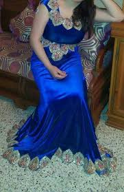 Pin By Rim On قنادر الاعراس قنادر الدار Traditional Dresses Dresses Royal Blue Dresses