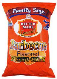 Better Made Potato Chips Barbecue Flavored Chips Bbq Chips Potato Chips