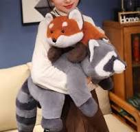 Amazon.com: INSTITIZER Fox Weighted Stuffed Animals,25.6 Inch Fox Plush Toy  Doll,Soft Stuffed Fox Plush Pillow Cute Weighted Fox Plushies Toys for ...