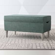 Mission light grey storage fabric ottoman bench. As You Wish Light Grey Upholstered Storage Bench Reviews Crate And Barrel Upholstered Storage Upholstered Storage Bench Storage Bench