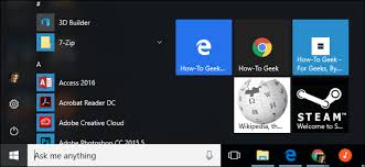 How To Add Website Links To The Windows 10 Start Menu Windows 10 Windows Ads