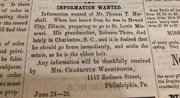 Last Seen: Finding Family After Slavery" | National Archives