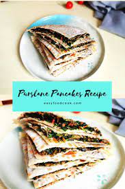 Purslane Pancakes For Breakfast Easyfoodcook Recipe Healthy Breakfast Recipes Easy Breakfast Recipes Asian Breakfast