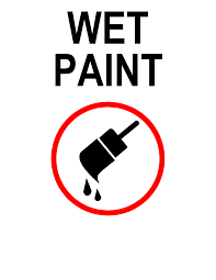 While our safety sign designs are based on standards published by ohsa and ansi, we make no guarantees that the signs are suitable for a particular use. Wet Paint Sign Templates At Allbusinesstemplates Com