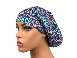 Scrub Hats: Surgical Scrub Cap, Funny Scrub Hat, Scrub Hat for Nurses,  Adult Humor, Euro Scrub Cap, DK Scrub Hats, Clean Swear Words