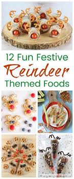 Simply cutting a watermelon into the shape of a christmas tree is not only a really wonderful way to theme a fruit, but it the centerpiece for your christmas dinner is a great turkey or ham, but the side dishes are just as important. 25 Fun Reindeer Themed Foods For Kids Food Themes Christmas Food Healthy Christmas