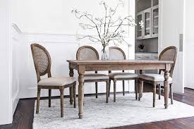 Amazon Com Edloe Finch Carina Louis French Country Upholstered Dining Chairs Cane Back Dini French Country Dining Table Country Dining Tables Dining Chairs