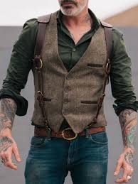 Flashmay Fashion Solid Color Open Bag Men S Vest Joymanmall Vests For Men Classy Vests Men Outfit Mens Vest Fashion Mens Outfits Casual Vest