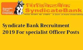 Syndicate Bank Recruitment 2019 Bank Jobs Syndicate Post