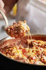 Stir in pasta and meatballs. One Skillet Cheesy Beef And Macaroni Recipe The Mom 100