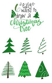 6 Easy Ways To Draw A Christmas Tree Christmas Tree Drawing Easy Christmas Tree Drawing Christmas Tree Painting
