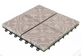 Bodenmax Zement Mosaik Click Bodenfliesen Set 30 X 30 Cm Terassenfliesen Terassenplatte Fliese Grau Weiss Klickfliesen 8 Stuck Terrassenfliesen Mosaik Fliesen