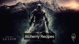 skyrim what are alchemy recipes