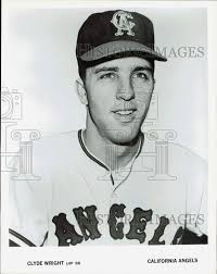Press Photo California Angels Baseball Player Clyde Wright