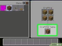 To craft an item move the ingredients from your inventory into the crafting grid and place them in the order representing the item you wish to craft. 3 Ways To Make A Crafting Table In Minecraft Wikihow