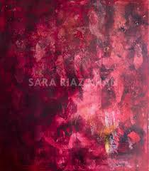 Sara Riaz Khan Earth In My Bones I Wanted To Use Mainly One Colour Abstract Art Texture Contrast Light Red Oilpainting Art Abstract Nature Inspiration