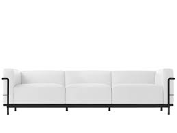 215 x 70 x 98 cm (b x h x t) große sofa punktet mit seinem klassischen design und der. Cassina Lc3 Sofa Dreisitzer Schwarz Matt Lackiert Leder Scozia Weiss Von Le Corbusier Pierre Jeanneret Charlotte Perriand 1928 Designermobel Von Smow De
