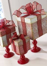Gift Boxes Centerpiece Dollar Store Christmas Decorations Diy Christmas Box Christmas Diy
