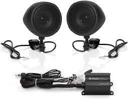 Amazon Com Boss Audio Systems Mcbk420b Motorcycle Bluetooth Speaker System Class D Compact Amplifier 3 Inch Weatherproof Speakers Volume Control Great For Use With Atvs Motorcycles 12 Volt Vehicles Everything Else