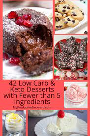 42 Low Carb Keto Desserts With Fewer Than 5 Ingredients Low Carb Recipes Dessert Keto Dessert Low Carb Peanut Butter