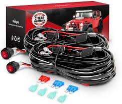 There's a big range of pin capacities, and there are ©john siebenthaler 7/99 designs for use in bulkheads. Amazon Com Dt Moto Nilight 2pcs 16awg Led Light Bar Wiring Harness Kit 12v On Off Switch Power Relay Blade Fuse For Off Road Lights Led Work Light 2 Years Warranty Automotive