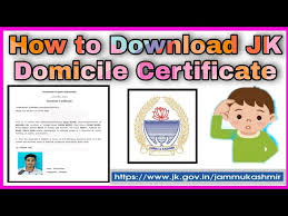 Income certificate is an official document issued by the state government which states the annual income details of the applicant or family of the applicant. How To Download Jk Domicile Certificate Online Youtube