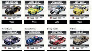 Almost all teams began returning to their race shops this week with either a reduced initial workforce or in split shifts. Darlington Throwback Top 10 Drivers In Fan Vote Revealed Nascar Com