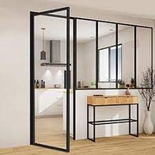 Tiroirs montés, façades, caissons, structures alu, plans de travail, façades et cette solution vous permet soit de réaliser une double porte symétrique, soit de créer une porte battante tierce. Portes Verriere D Interieur Sur Mesure Achat Optima
