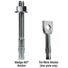 Each wedge anchor includes a finish hex nut and flatwasher. Hardware Supplies Fasteners Anchors Anchors Wedge Anchors Acme Construction Supply Co Inc