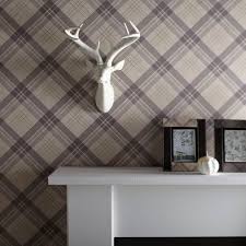 Vintage Fairburn Tartan Check Pattern Textured Vinyl Wallpaper 252703 Tartan Wallpaper Vinyl Wallpaper Tartan Decor