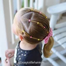 Flashback To A Cute Style From Last Summer This One Is Pretty Simple But I Love The Pop Of Color Any Interest Baby Girl Hair Kids Hairstyles Girl Hairstyles