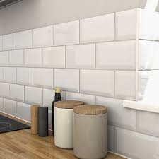 Check spelling or type a new query. Trentie White Gloss Metro Ceramic Wall Tile Pack Of 48 L 200mm W 100mm Diy At B Q