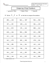 This is very common thing so you should remember it by heart and. Comparing Whole Numbers Within 1 000 Worksheet
