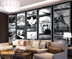 Multiple sizes available for all screen sizes. Custom Vintage Wallpaper Mural Classic Film Movie Clippart Marilyn Monrtv Audrey Hepburn Sofa Bedroom Living Room Bar Backgro Living Room Bar Bedroom Wall Home
