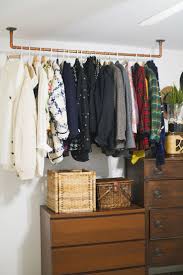 Easy way to make clothes rack from pvc | diy pvc clothes rack materials of pvc pipe: Decor Hacks Hanging Copper Pipe Garment Rack From The Fabulous Ladies At A Beautiful Mess Decor Object Your Daily Dose Of Best Home Decorating Ideas Interior Design Inspiration