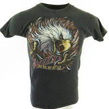 Vintage 80s Harley Davidson 3d Emblem T Shirt Medium Wild Breed Eagle Texas The Clothing Vault Vintage 80s Clothing Harley Davidson Merchandise Harley Davidson