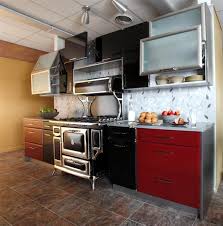 Love The Different Colored Cabinets And That Frickin Awesome Stove Kitchen Cabinetry Design Kitchen Design Kitchen Interior
