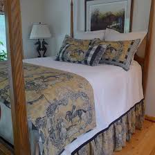 This beautiful square sham features a sophisticated toile print pattern. Black Amber Equestrian Bedding