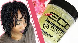 Use it on straight hair to add dimension and shine. My Best Twist Out Ever Eco Styler Black Castor Flaxseed Oil Gel Review 4a 4b 4c Aseamae Youtube