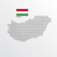 Lokalizacja węgier na tle europy. Wegry Mapa Projektu Z Flaga I Tlo Wektor Swiatlo Darmowy Wektor