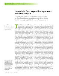 Kuala lumpur, july 10 — households in malaysia. Pdf Household Food Expenditure Patterns A Cluster Analysis