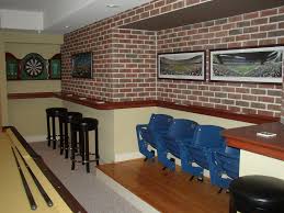 Awesome Basement Game Room With Bleacher Style Seats Basement Design Finished Basement Designs Game Room Furniture