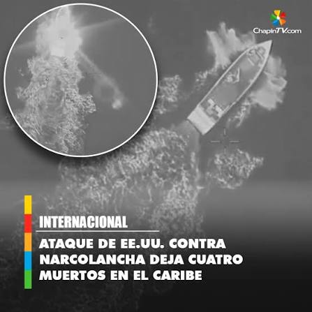 https://bit.ly/4y1M6AM ⬅ EE. UU. lanza #ataque contra presunta narcolancha en el Caribe 💥